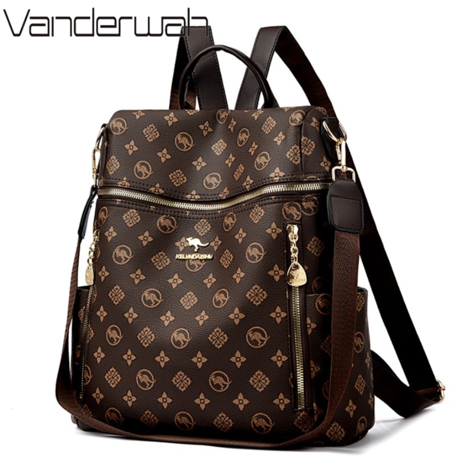 Interior Design Logo - Tas Ransel Kulit Lembut Wanita Merek