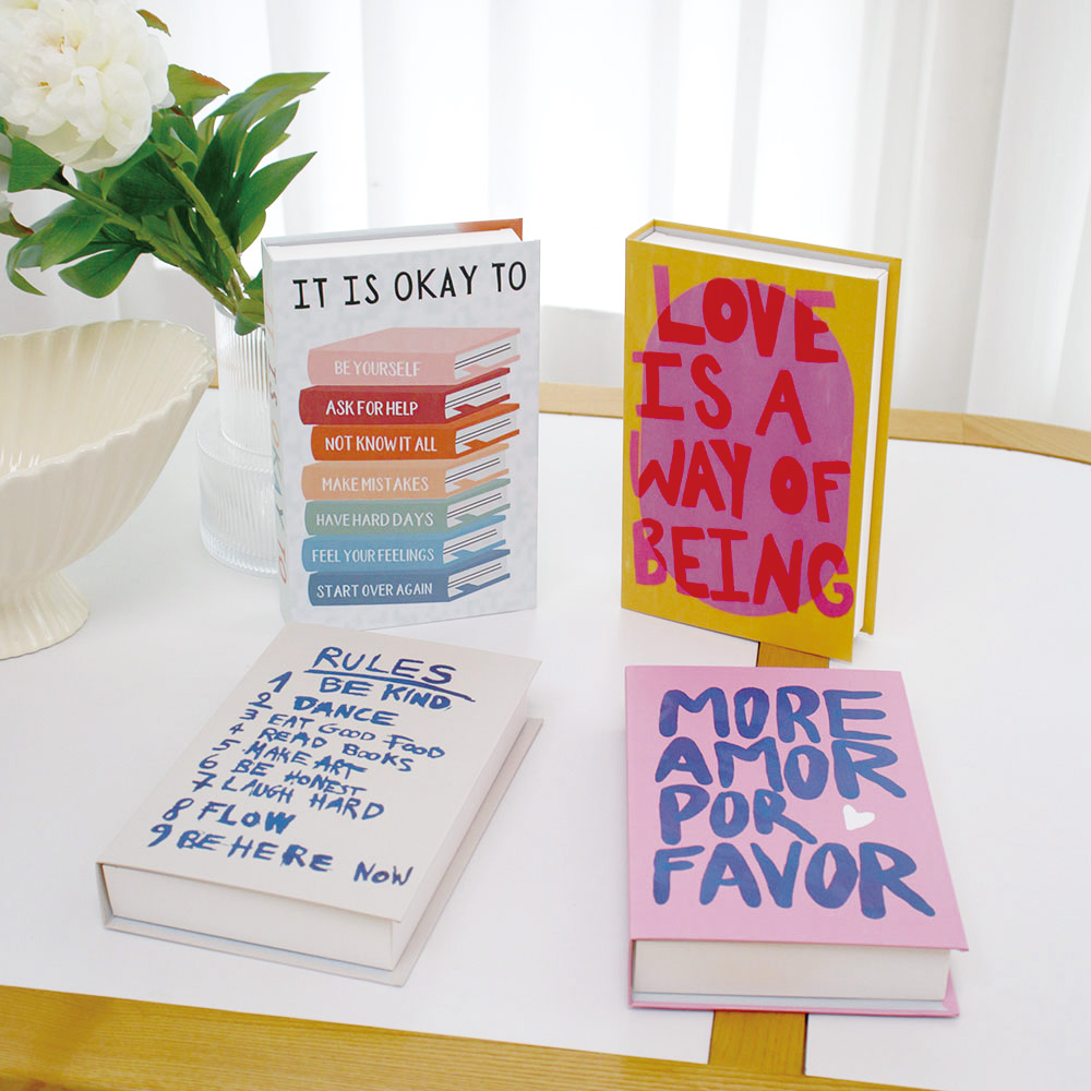 Interior Design Book - Kotak Buku Palsu Dekorasi Mewah Buku-buku