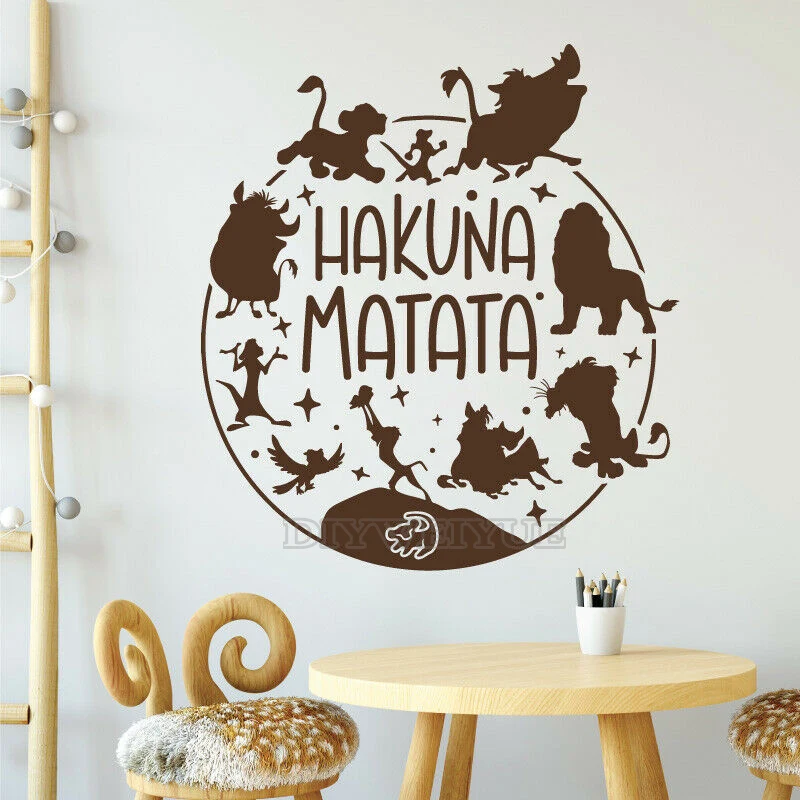 Interior Design Magazine - Kartun Hakuna Matata Stiker Dinding Raja