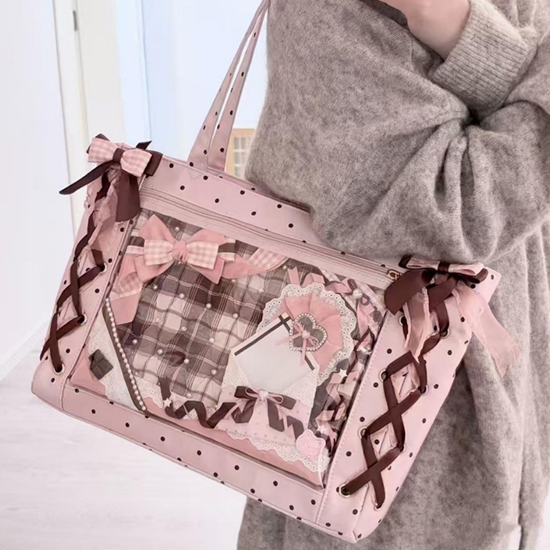 Interior Design Journal - Tas Bahu Polka Dot Jepang, Tas