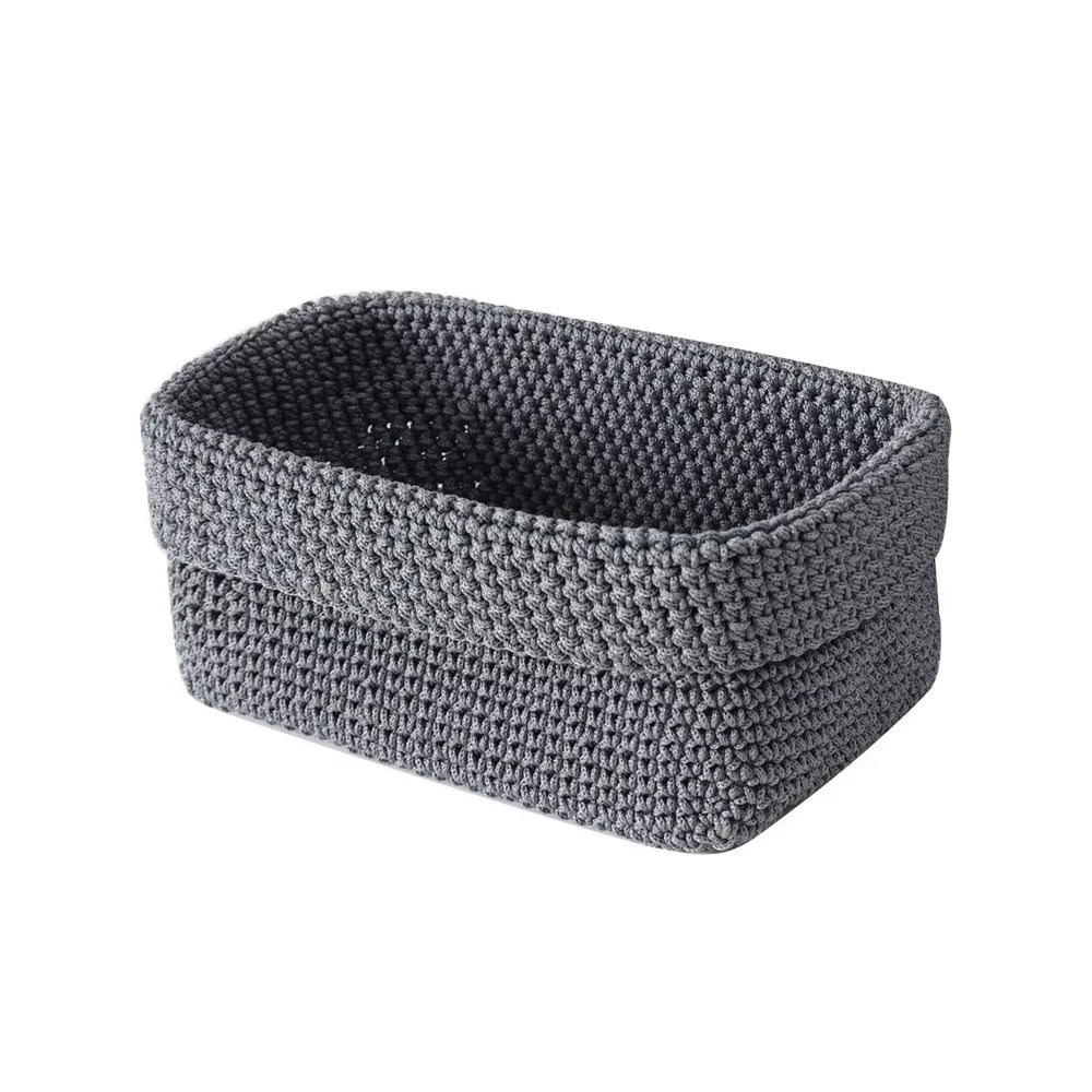 Woven Basket Set - Keranjang Penyimpanan Tali Katun Tenun Tangan