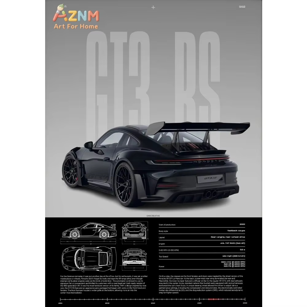Interior Design Poster - 1 Buah Poster Supercar Mobil Sport