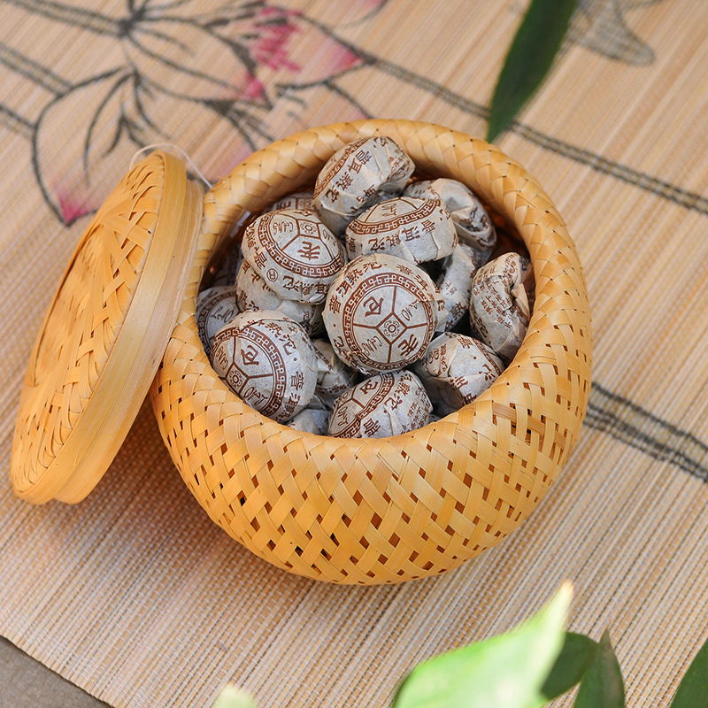 Woven Basket Set - Keranjang kecil anyaman bambu lapisan ganda