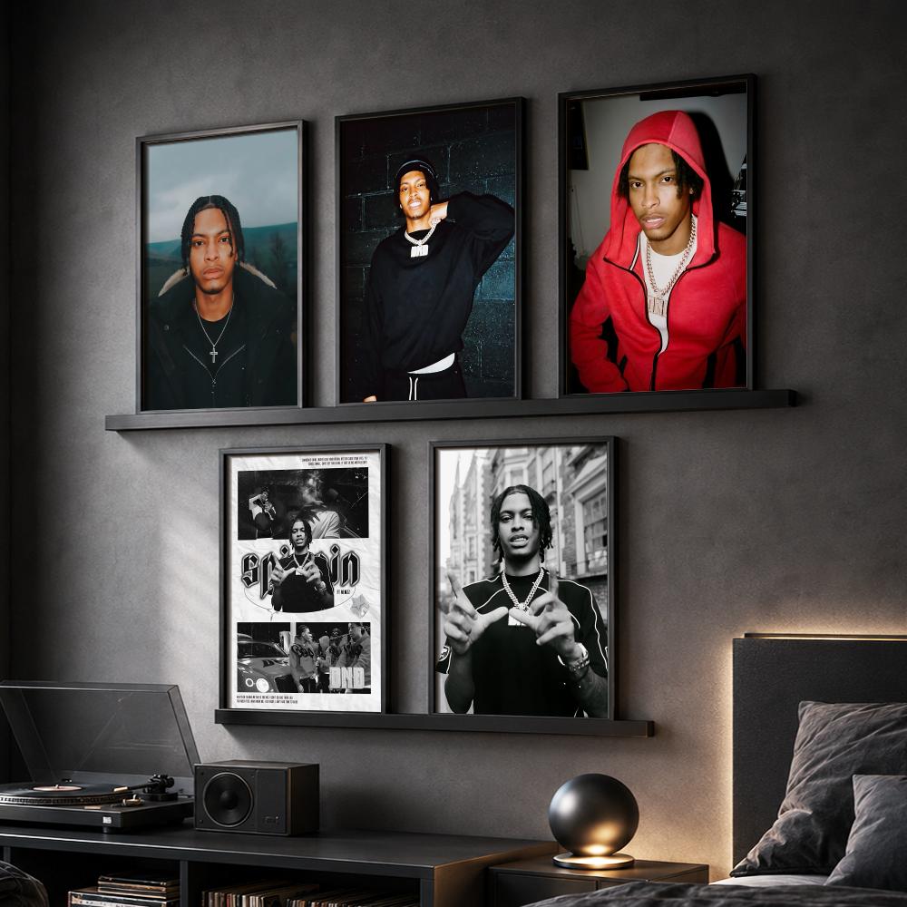 Interior Design Poster - N-Nemzzz Rapper Album Lukisan Kaligrafi Kanvas