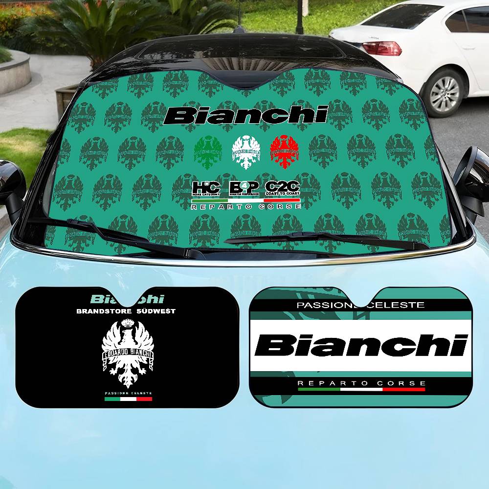 Interior Design Logo - B-BianchiS Logo Sepeda Pelindung Matahari Mobil
