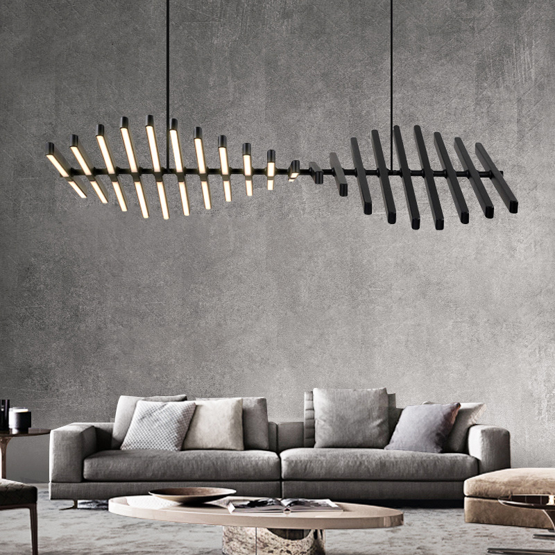 Lampu Gantung Fishbone Nordic  - Interior Design Meeting Room ulasan dan harga