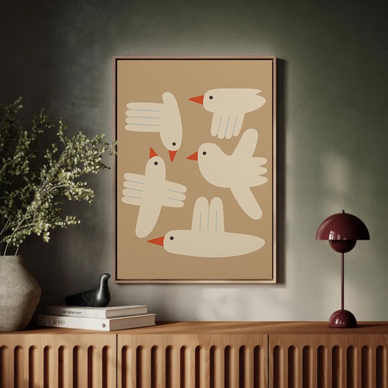 Simbol Perdamaian Merpati Pica - Interior Design Poster ulasan dan harga