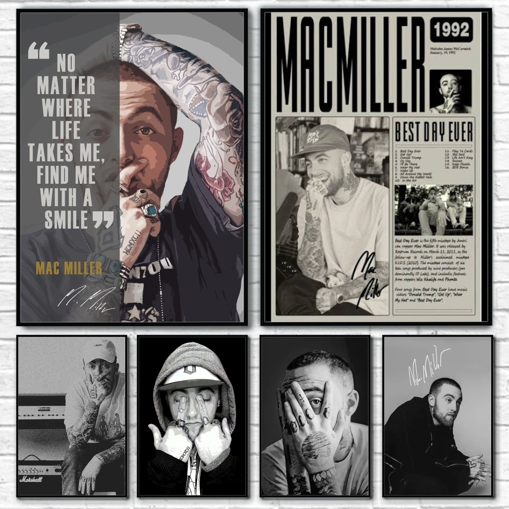 Poster Rapper M-mac Miller Dek - Interior Design Poster ulasan dan harga