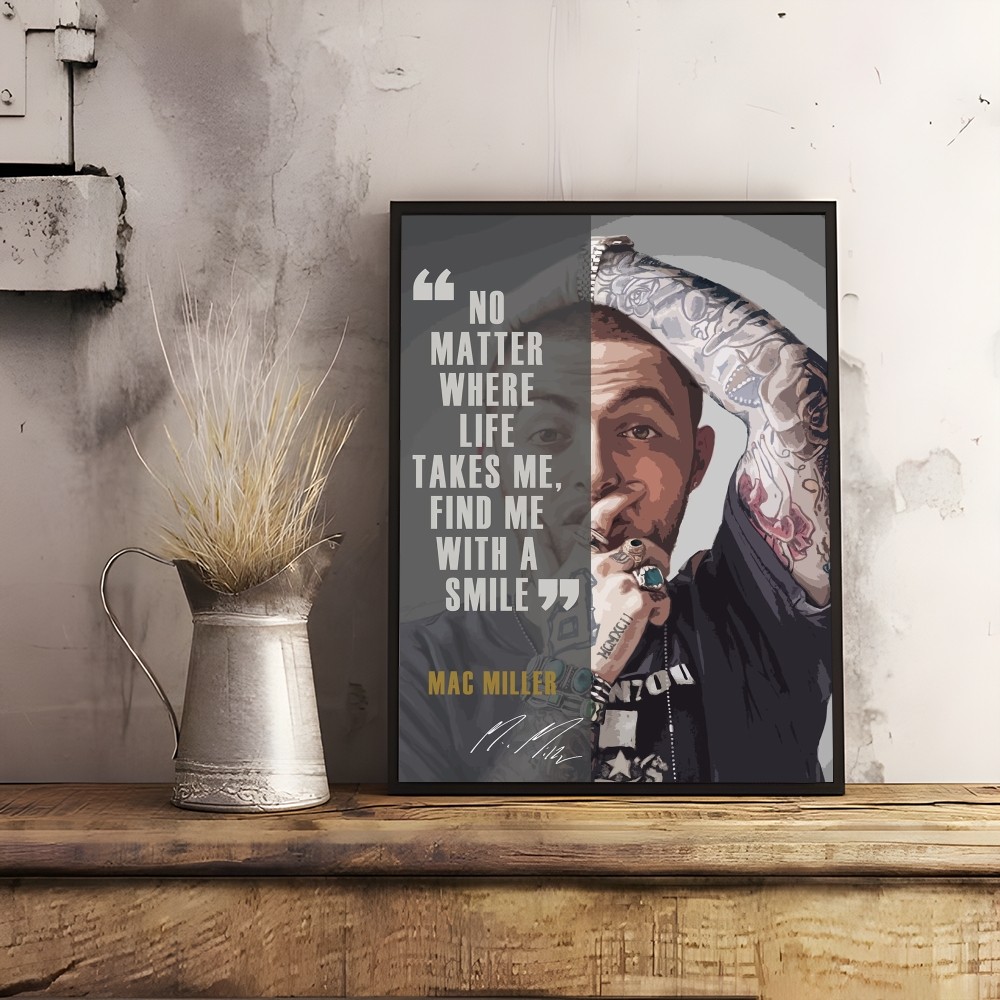 Poster Rapper M-mac Miller Dek - Interior Design Poster ulasan dan harga