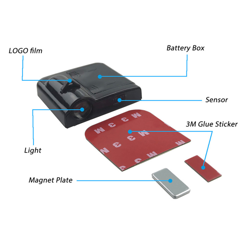 1 Buah Lampu Logo Pintu Mobil  - Interior Design Logo ulasan dan harga