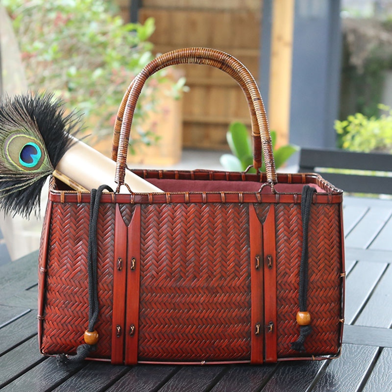 Tas Tangan Wanita Tas Bambu An - Woven Basket Set ulasan dan harga