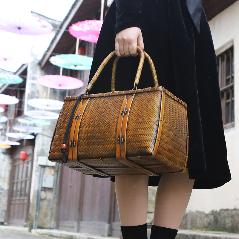 Tas Tangan Wanita Tas Bambu An - Woven Basket Set ulasan dan harga