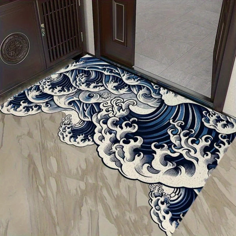 Karpet Desain Gelombang Abstra - Printed Rug Abstract ulasan dan harga