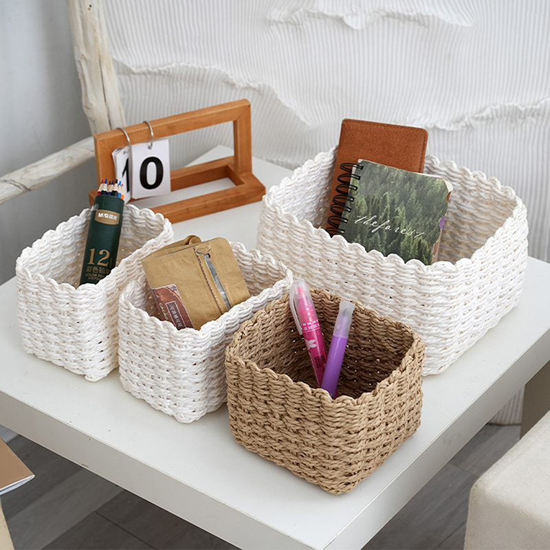 3pcs/set Keranjang Penyimpanan - Woven Basket Set ulasan dan harga