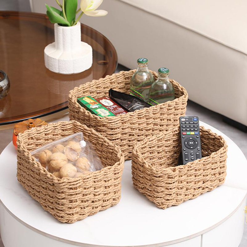 3pcs/set Keranjang Penyimpanan - Woven Basket Set ulasan dan harga