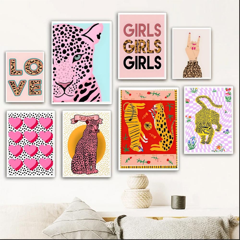 Seni Berwarna-warni W-Wild Leo - Interior Design Poster ulasan dan harga