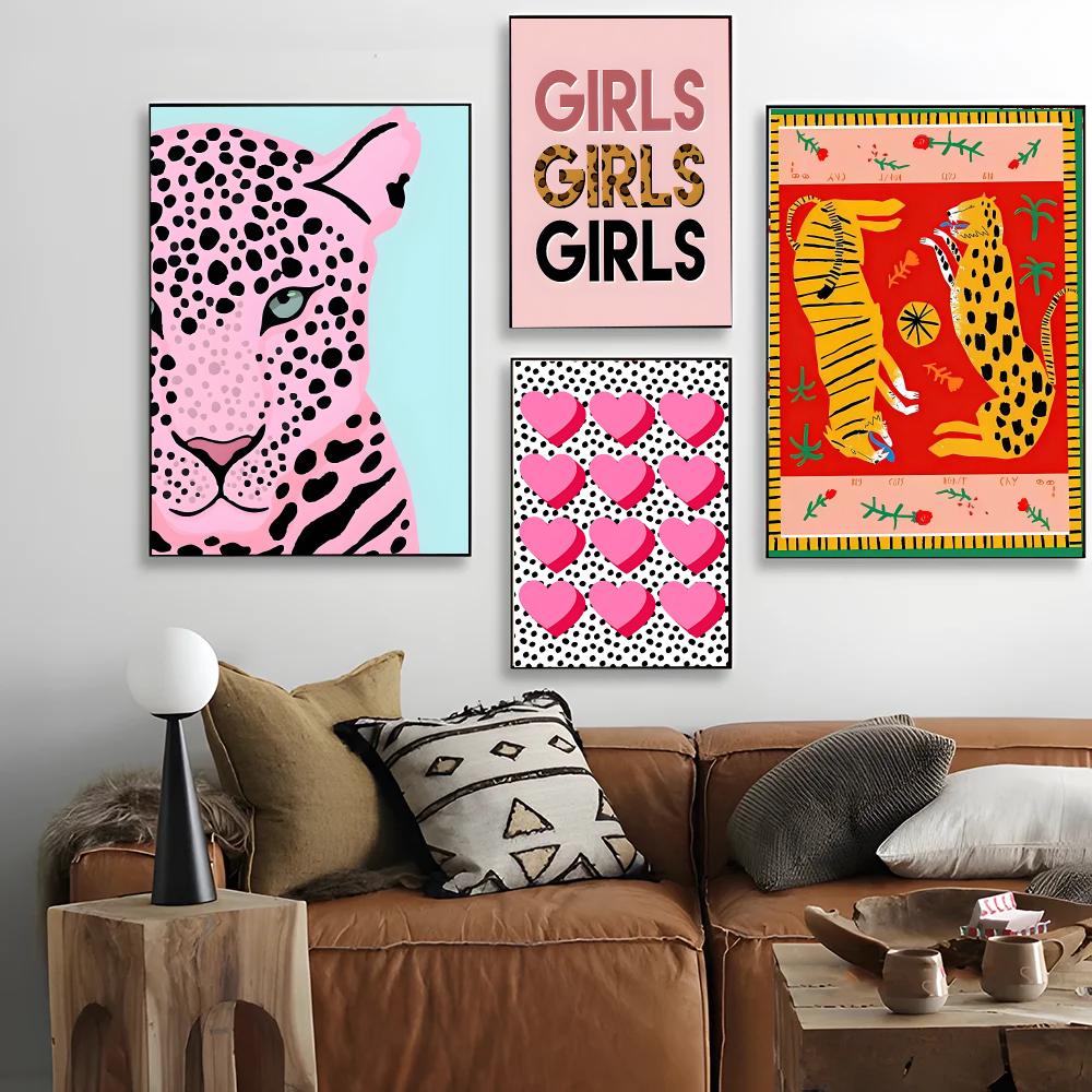 Seni Berwarna-warni W-Wild Leo - Interior Design Poster ulasan dan harga
