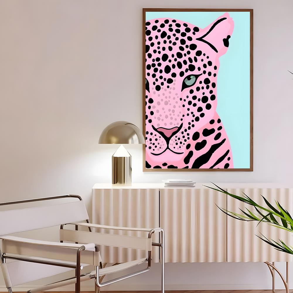 Seni Berwarna-warni W-Wild Leo - Interior Design Poster ulasan dan harga