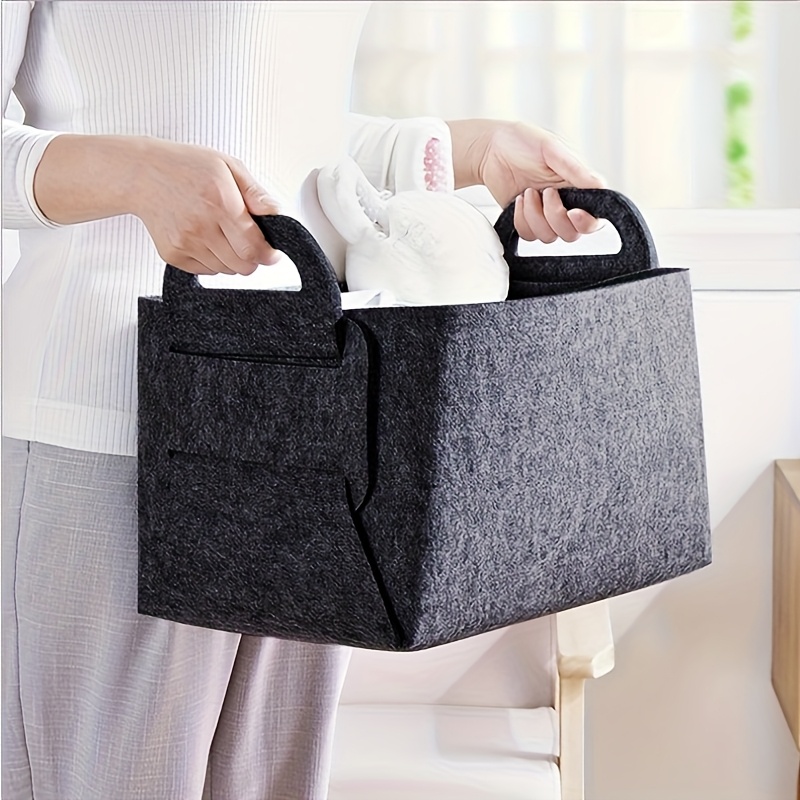 3 Buah Tempat Penyimpanan Felt - Woven Basket Set ulasan dan harga