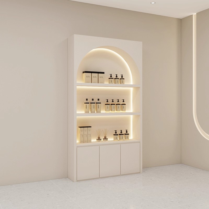Lemari furnitur spa khusus mew - Interior Design Nail Salon ulasan dan harga