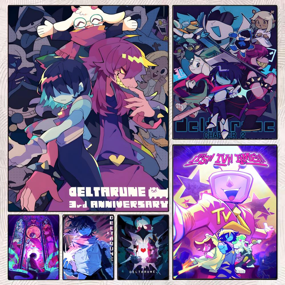 Video Game D-deltarune Lukisan - Interior Design Poster ulasan dan harga