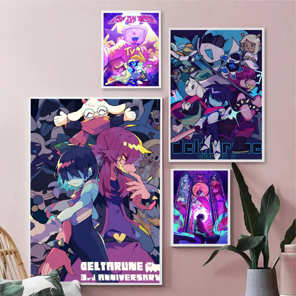 Video Game D-deltarune Lukisan - Interior Design Poster ulasan dan harga