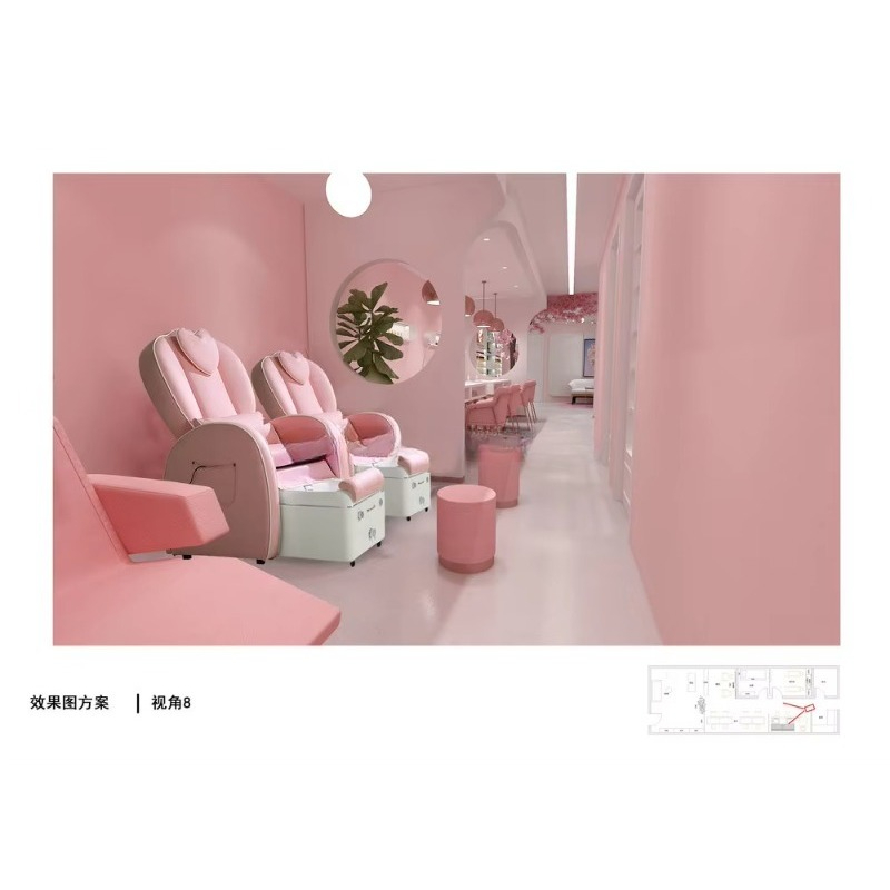 Furnitur Komersial Modern Khus - Interior Design Nail Salon ulasan dan harga