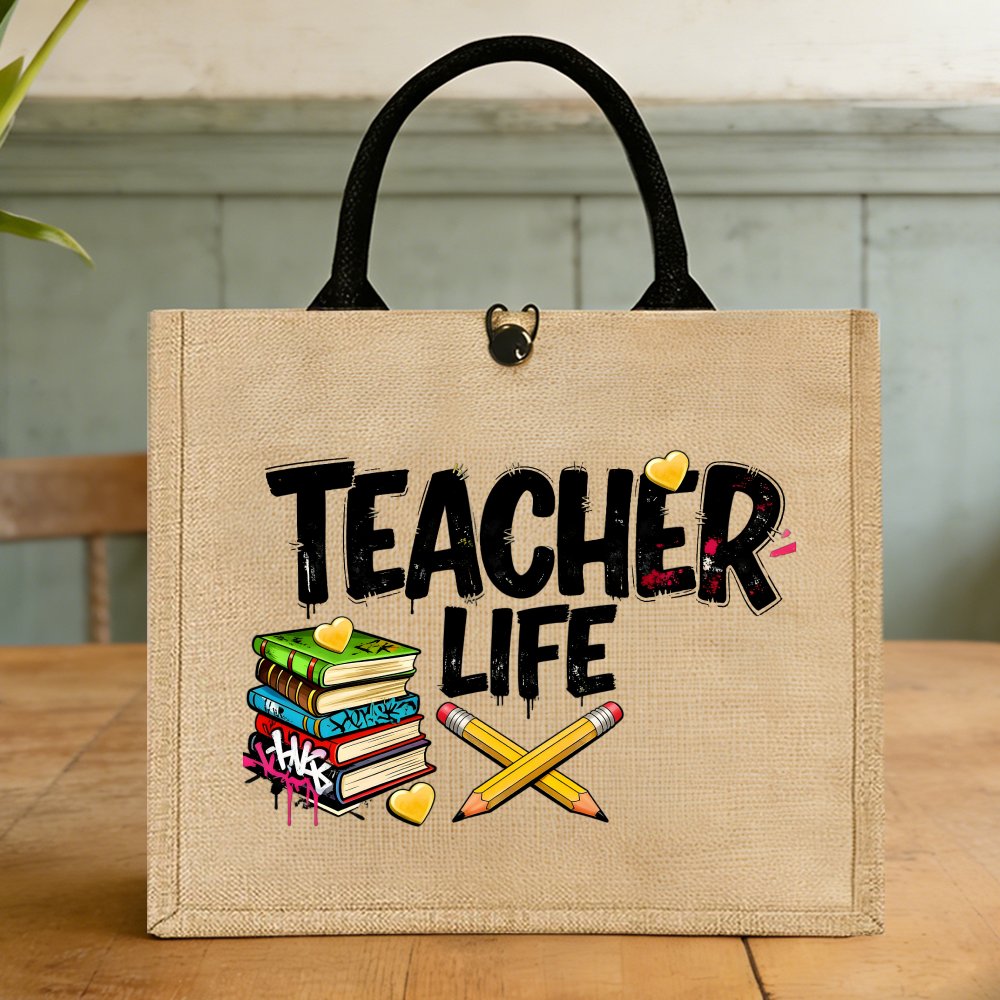 Tas Tote Jute Desain Hati Pens - Interior Design Book ulasan dan harga