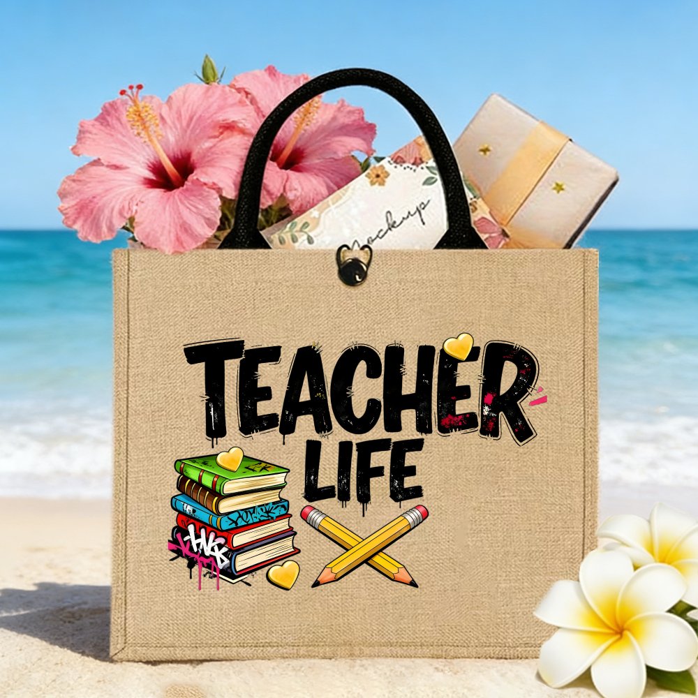 Tas Tote Jute Desain Hati Pens - Interior Design Book ulasan dan harga