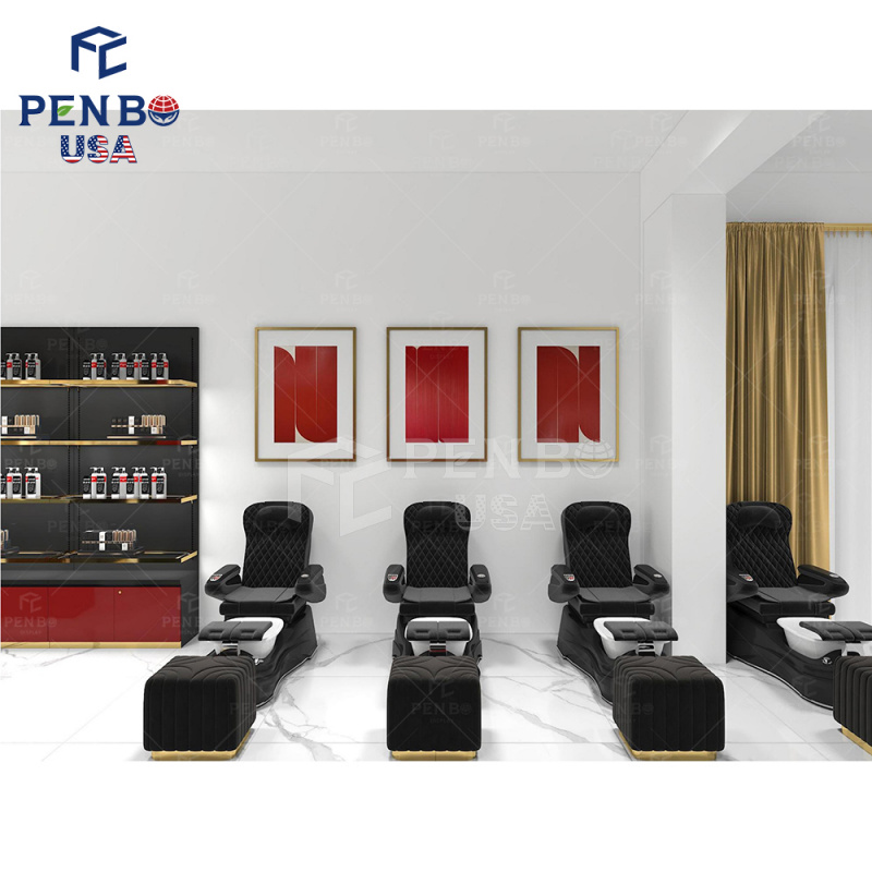 Rak Pajangan Salon Kecantikan, - Interior Design Nail Salon ulasan dan harga