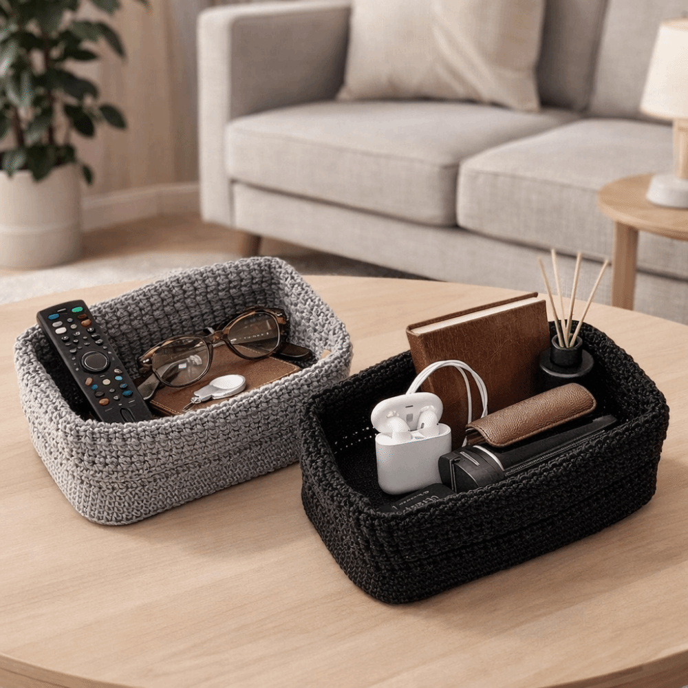 Keranjang Penyimpanan Tali Kat - Woven Basket Set ulasan dan harga