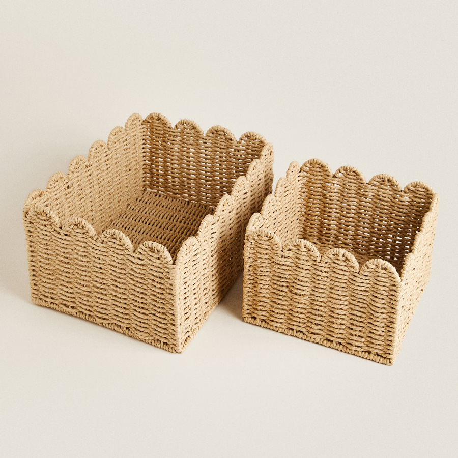 Keranjang Penyimpanan Anyaman  - Woven Basket Set ulasan dan harga