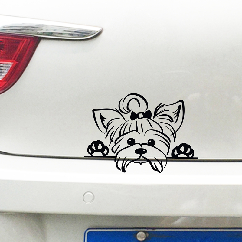 Yorkshire Terrier Stiker Vinil - Interior Design Magazine ulasan dan harga