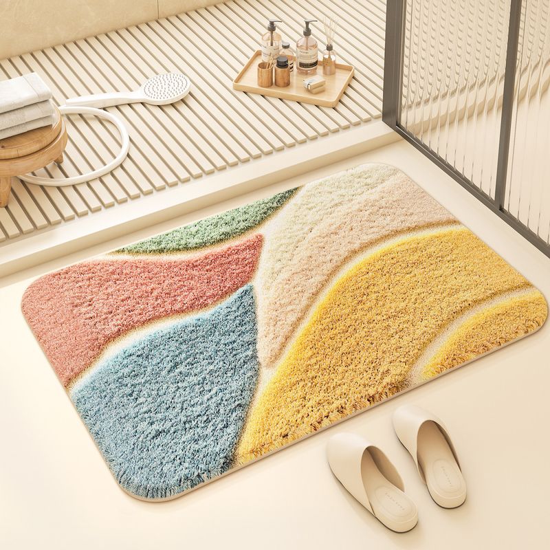 VIKAMA Keset Kamar Mandi Geome - Printed Rug Abstract ulasan dan harga