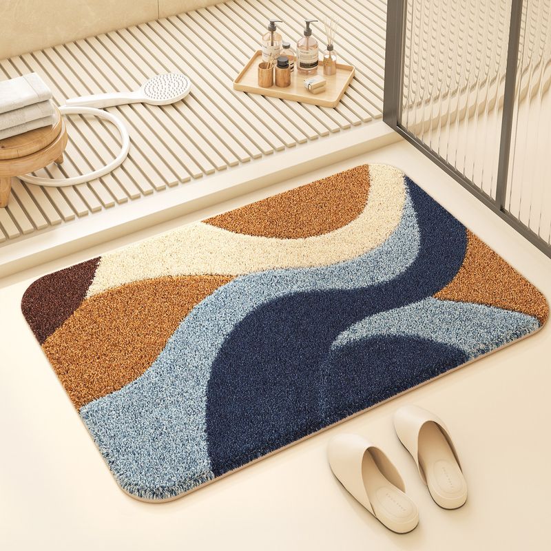 VIKAMA Keset Kamar Mandi Geome - Printed Rug Abstract ulasan dan harga
