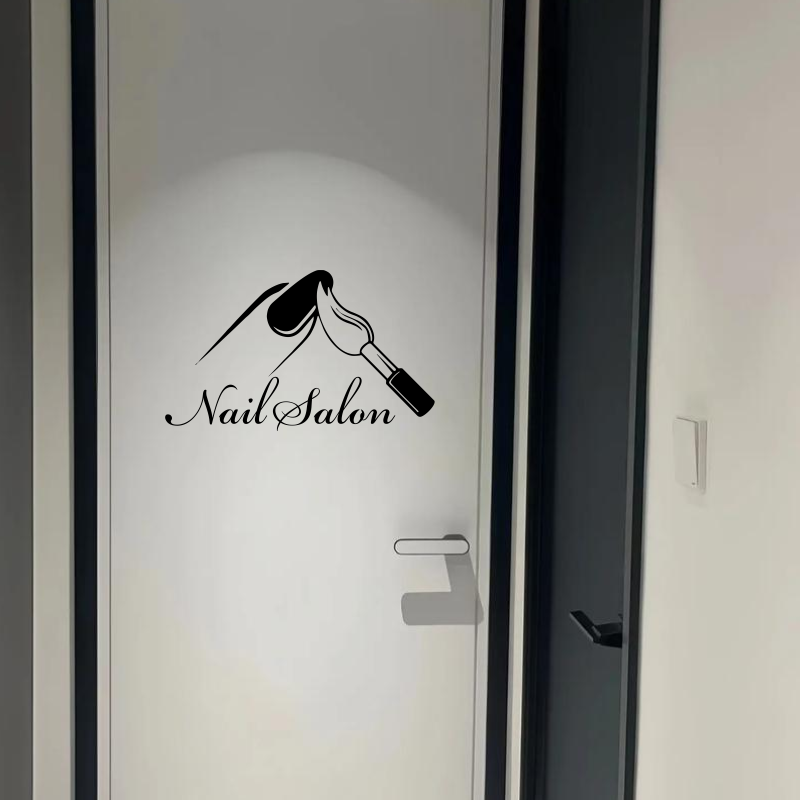 Stiker Dinding Toko Salon Kuku - Interior Design Nail Salon ulasan dan harga
