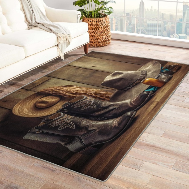 Karpet Area Rug Abstrak Motif  - Printed Rug Abstract ulasan dan harga