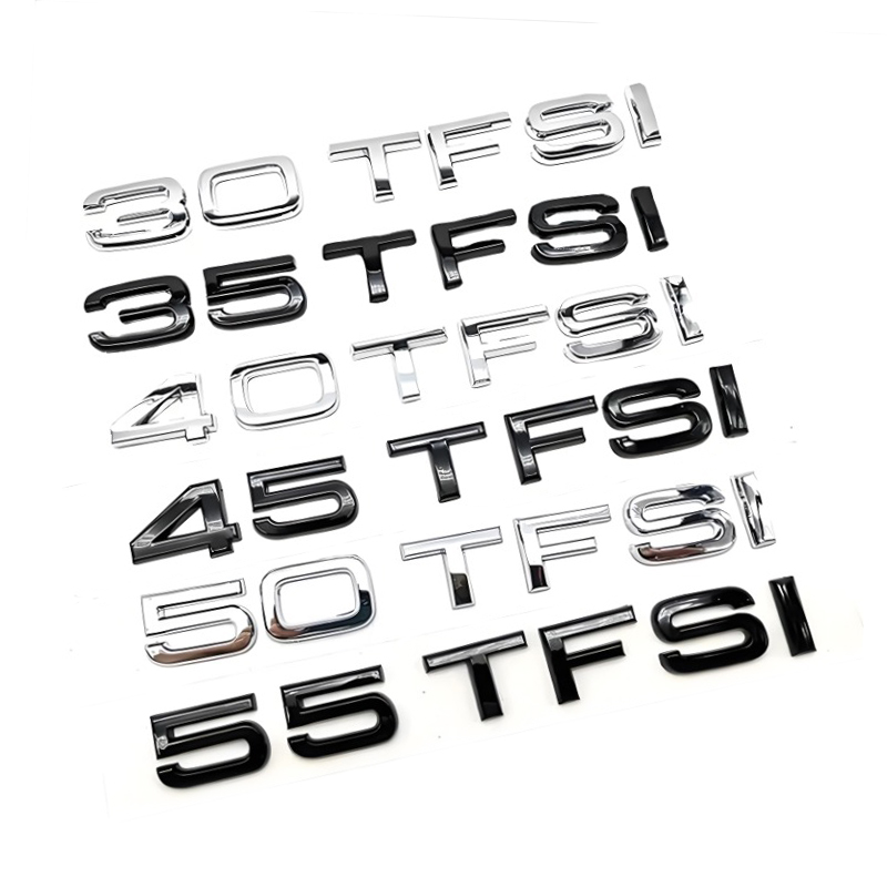 Stiker Emblem Logo 3D TFSI 30  - Interior Design Logo ulasan dan harga