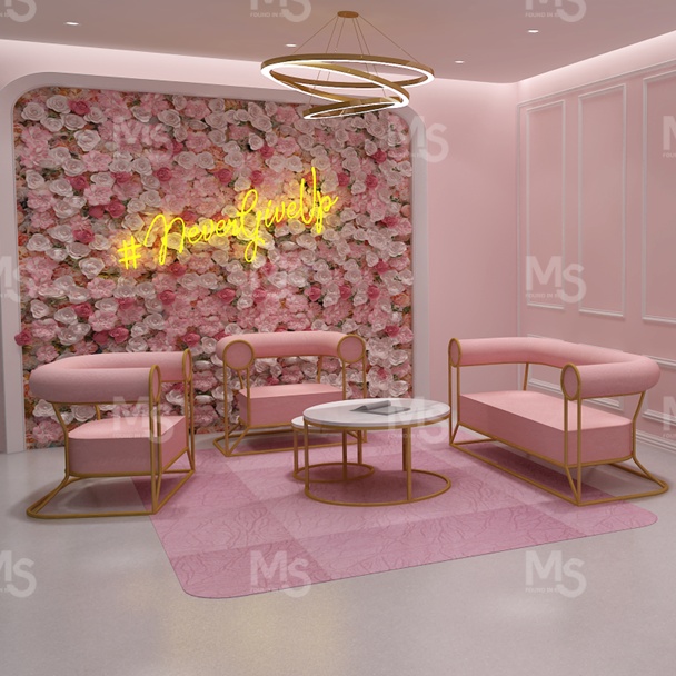 MS-DISPLAY Furnitur Cermin Sal - Interior Design Nail Salon ulasan dan harga