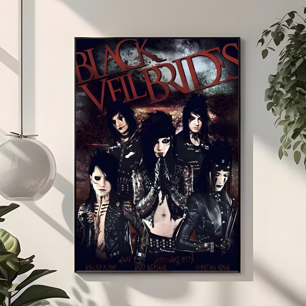 Poster band rock B-Black Veil  - Interior Design Poster ulasan dan harga