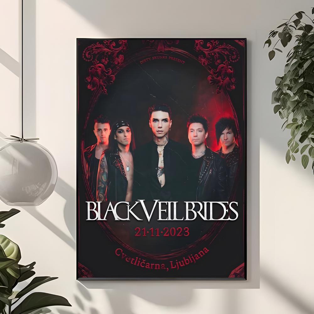 Poster band rock B-Black Veil  - Interior Design Poster ulasan dan harga